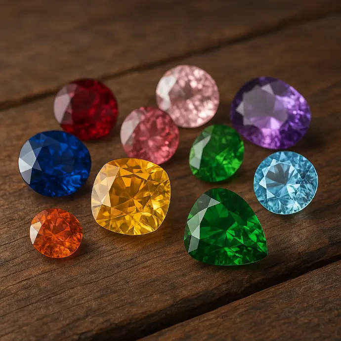 Diamaten und Edelstein aus Tansania